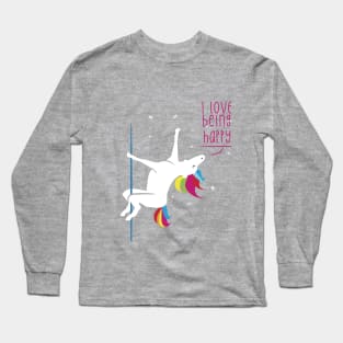 I LOVE BEING HAPPY! Long Sleeve T-Shirt